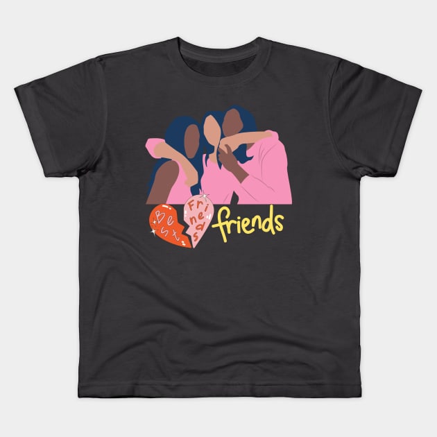 Best Friends Kids T-Shirt by debageur